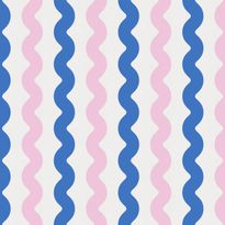 Mittatilaustapetti Rebel Walls Wobbly Blue &amp; Pink (R19422)