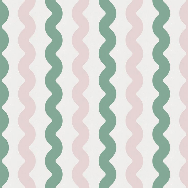 Mittatilaustapetti Rebel Walls Wobbly Green & Pink (R19424)