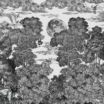 Mittatilaustapetti Rebel Walls Bellewood Under The Moon, Graphite (R19441)