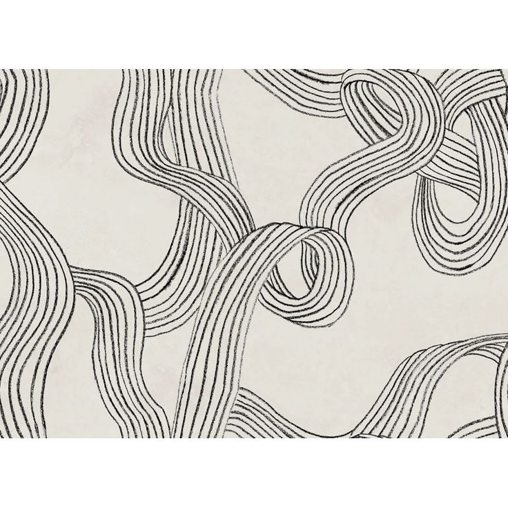Kuvatapetti Rebel Walls Stripes Repeatable mustavalkoinen, mittatilaus, non-woven