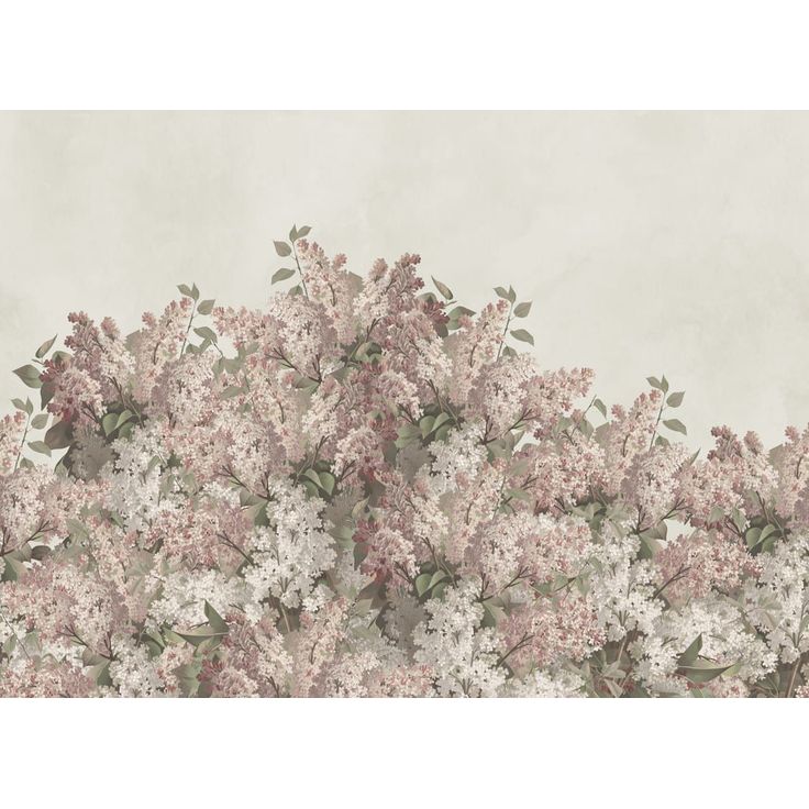 Kuvatapetti Rebel Walls Syringa Flowers vaaleanpunainen, mittatilaus, non-woven
