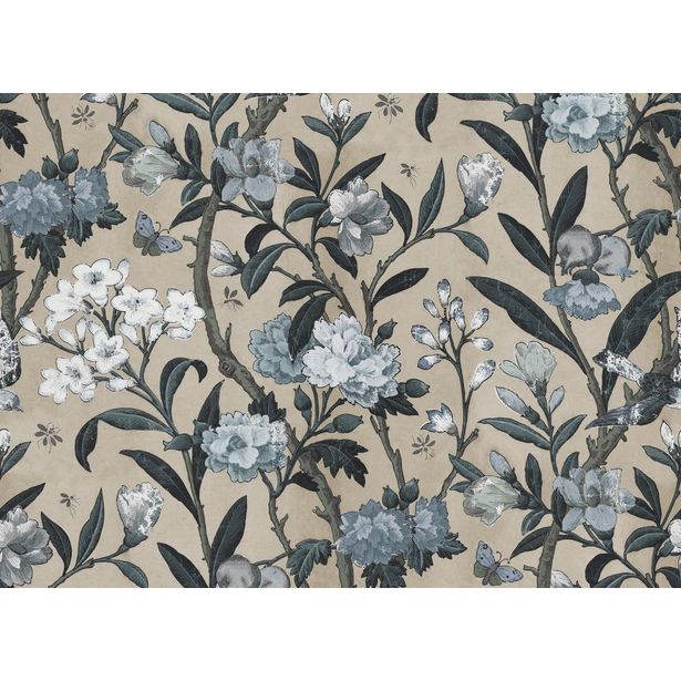 Kuvatapetti Rebel Walls Winding Bloom vaaleansininen, mittatilaus, non-woven