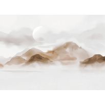 Kuvatapetti Rebel Walls Soft Mountains beige, mittatilaus, non-woven