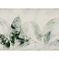 Kuvatapetti Rebel Walls Misty Leafs vihreä, mittatilaus, non-woven