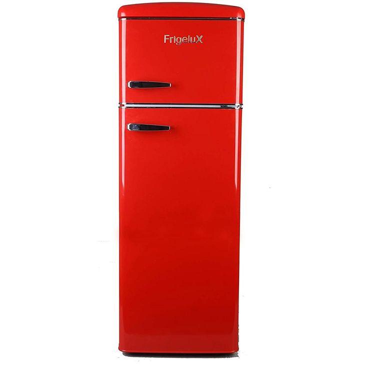 Jääkaappipakastin Frigelux RFDP246RRA, 55cm, punainen