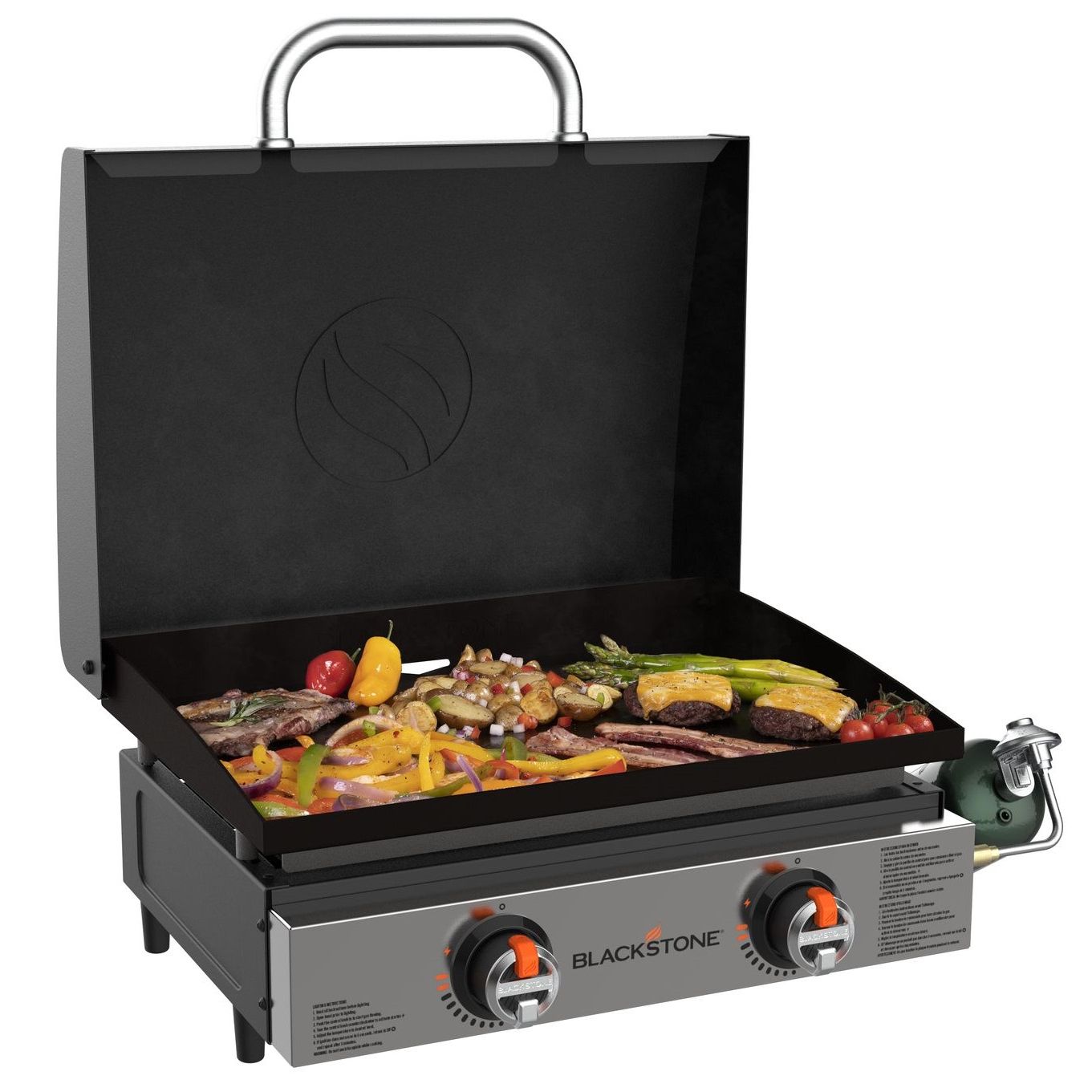 Parilagrilli Blackstone 22", kannella, kaasu, 2 poltinta