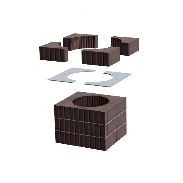 Takkasydämen lämpömakasiini Romotop Heat Top Set 4 KV 04, 200 mm