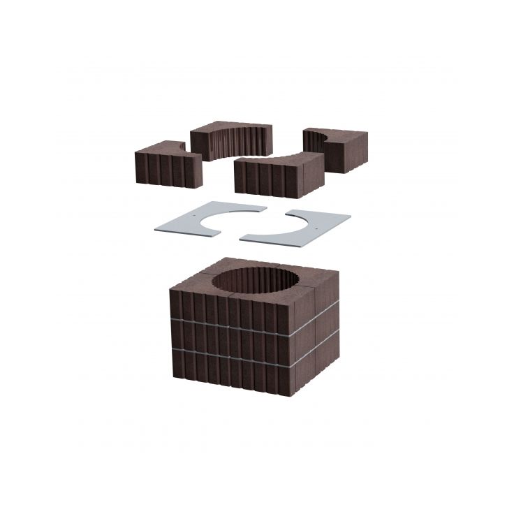 Takkasydämen lämpömakasiini Romotop Heat Top Set 4 KV 04, 200 mm