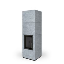 Varaava takka Romotop Nordac 20, luonnonkivi, 639 kg, 7,7 kW, musta tulipesä