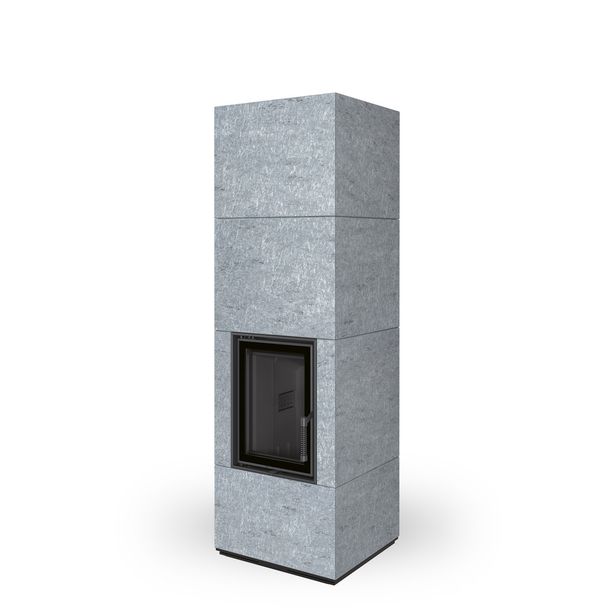 Varaava takka Romotop Nordac NRDXDHFM4 20, luonnonkivi, 639 kg, 7,7 kW, musta tulipesä