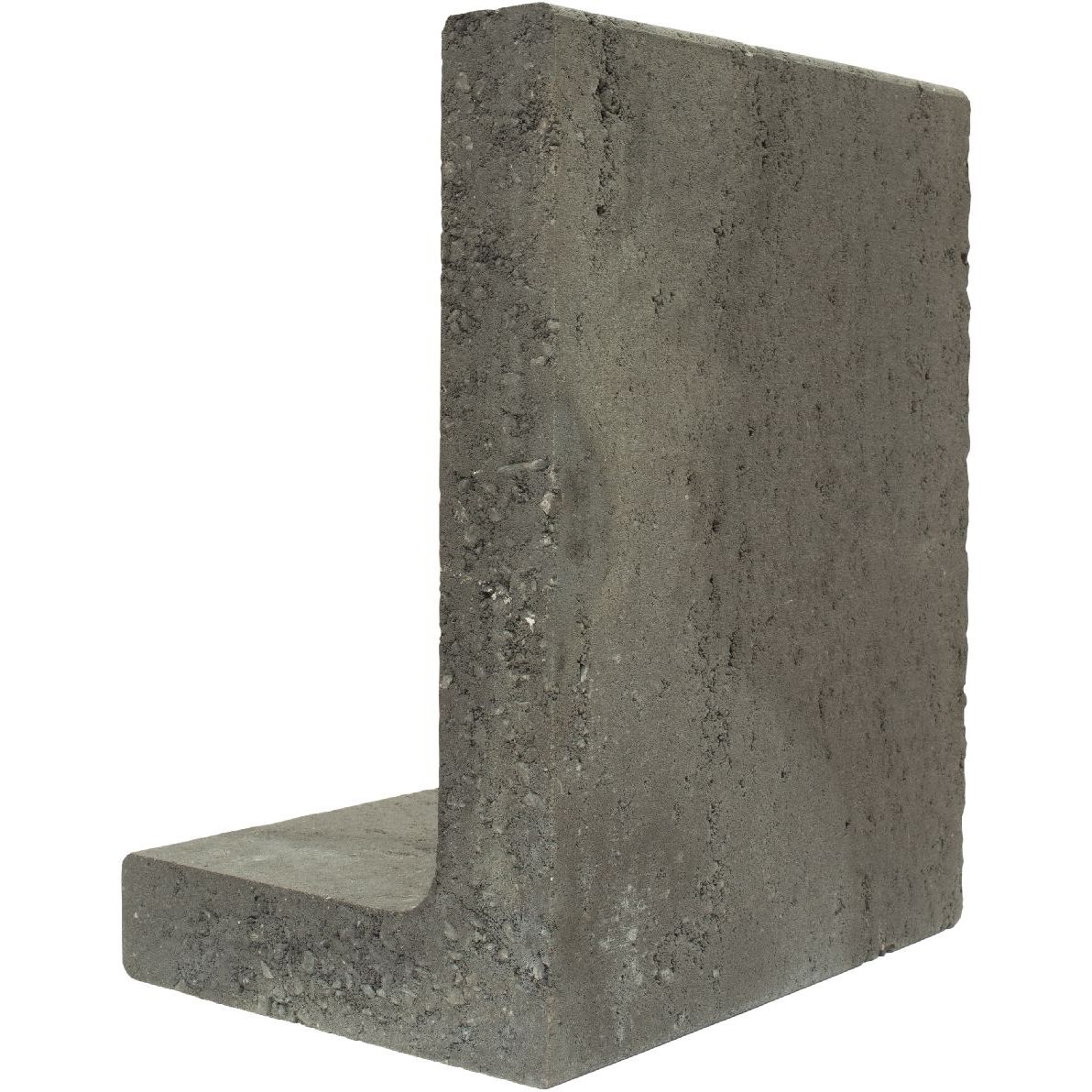 Reunakivi/L-elementti Rudus Vaateri, 500/300x400x70mm, musta
