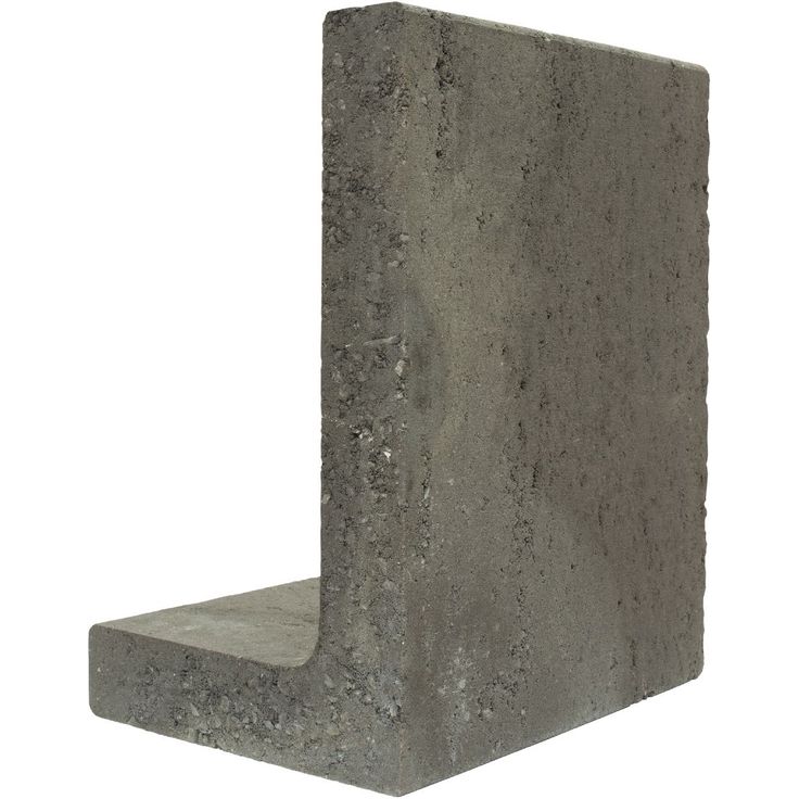 Reunakivi/L-elementti Rudus Vaateri, 500/300x400x70mm, musta