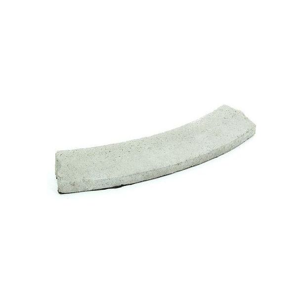 Liimattava reunakivi Rudus, kaarre R1000 kupera, 523x130x80mm, sileä, harmaa
