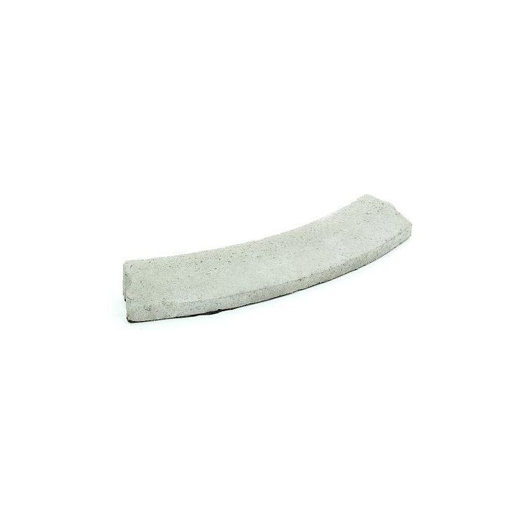 Liimattava reunakivi Rudus, kaarre R1000 kupera, 523x130x80mm, sileä, harmaa