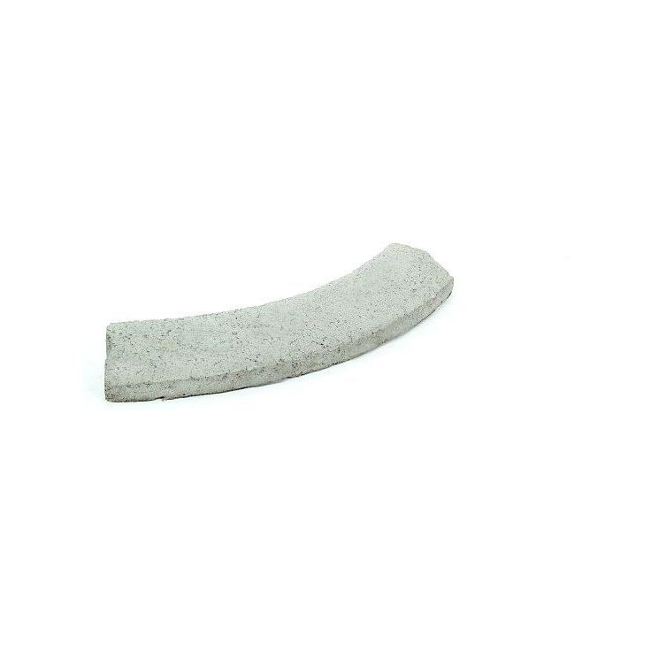 Liimattava reunakivi Rudus, kaarre R750 kupera, 589x130x80mm, sileä, harmaa