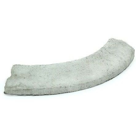 Liimattava reunakivi Rudus, kaarre R500 kupera, 500x130x80mm, sileä, harmaa