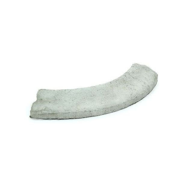 Liimattava reunakivi Rudus, kaarre R500 kupera, 500x130x80mm, sileä, harmaa