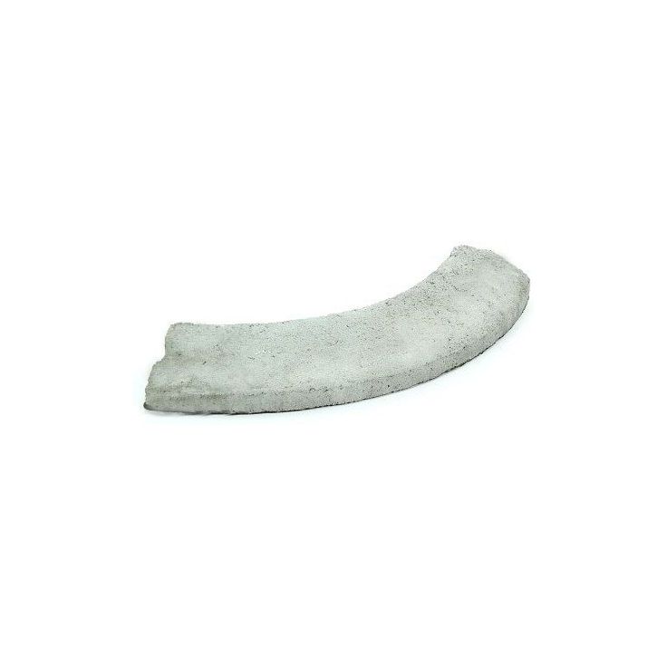 Liimattava reunakivi Rudus, kaarre R500 kupera, 500x130x80mm, sileä, harmaa