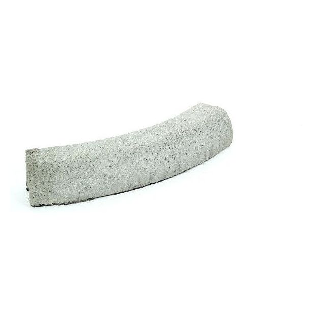 Liimattava reunakivi Rudus, kaarre R1000 kupera, 523x130x120mm, sileä, harmaa