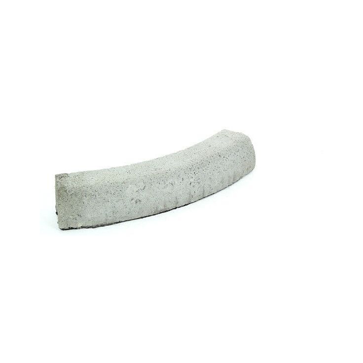 Liimattava reunakivi Rudus, kaarre R1000 kupera, 523x130x120mm, sileä, harmaa