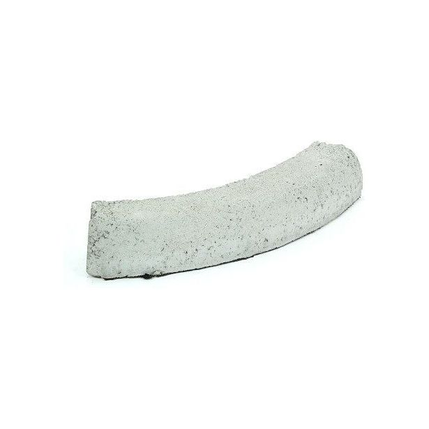 Liimattava reunakivi Rudus, kaarre R750 kupera, 589x130x120mm, sileä, harmaa