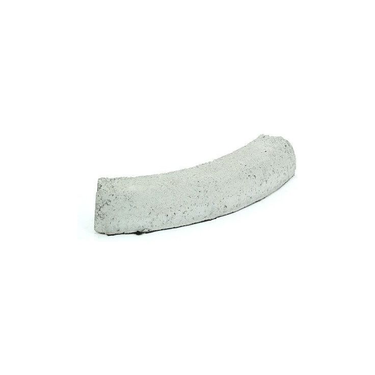 Liimattava reunakivi Rudus, kaarre R750 kupera, 589x130x120mm, sileä, harmaa