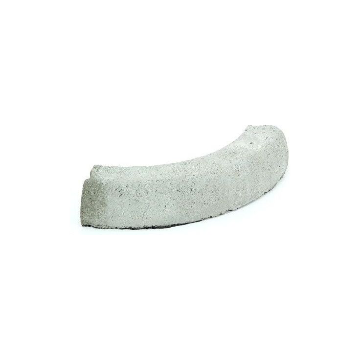 Liimattava reunakivi Rudus, kaarre R500 kupera, 500x130x120mm, sileä, harmaa