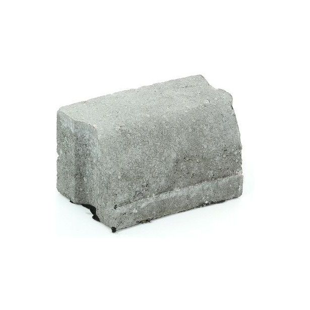 Liimattava reunakivi Rudus, kaarre R1000 kovera, 195x130x120mm, sileä, harmaa