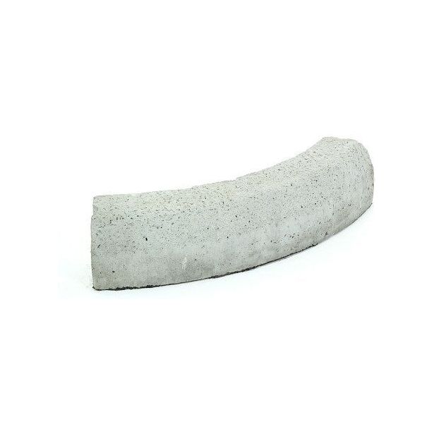 Liimattava reunakivi Rudus, kaarre R750 kupera, 780x130x160mm, sileä, harmaa