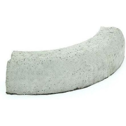 Liimattava reunakivi Rudus, kaarre R500 kupera, 780x130x160mm, sileä, harmaa