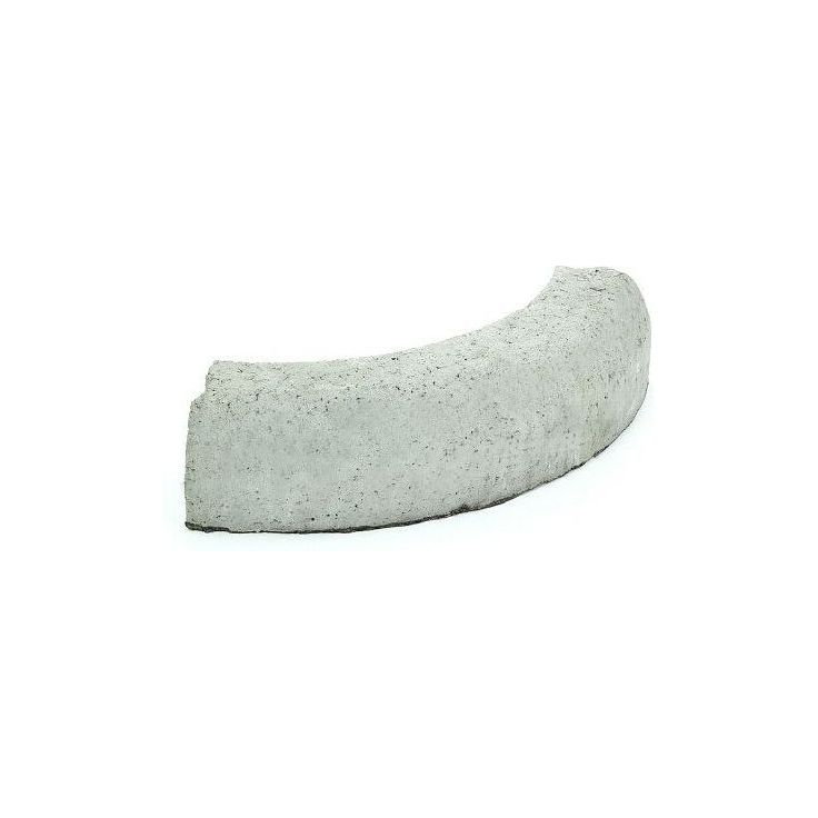 Liimattava reunakivi Rudus, kaarre R500 kupera, 780x130x160mm, sileä, harmaa