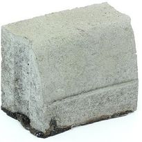 Liimattava reunakivi Rudus, kaarre R1000 kovera, 195x130x160mm, sileä, harmaa