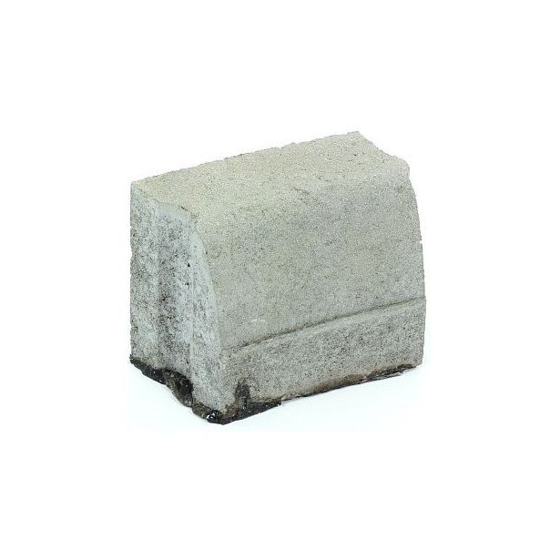 Liimattava reunakivi Rudus, kaarre R1000 kovera, 195x130x160mm, sileä, harmaa