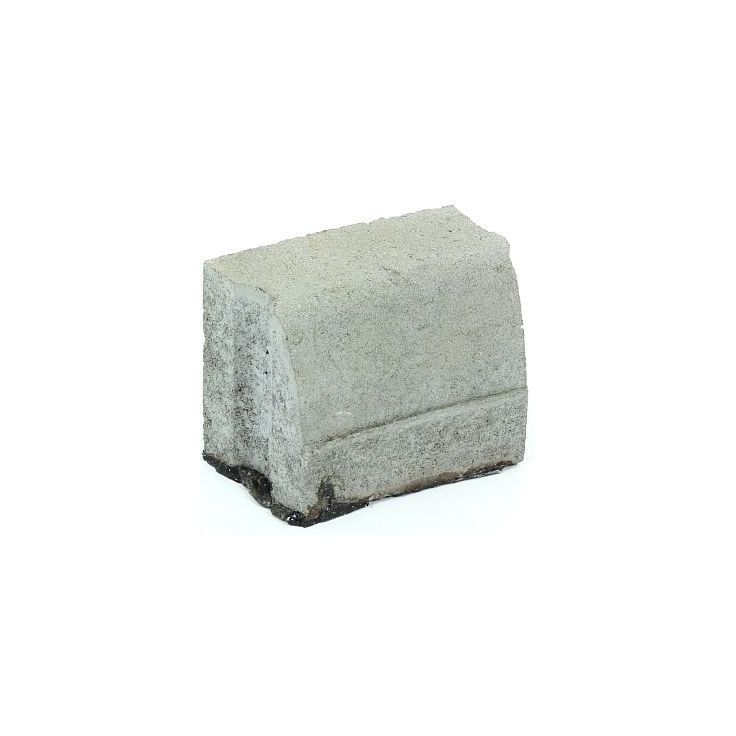 Liimattava reunakivi Rudus, kaarre R1000 kovera, 195x130x160mm, sileä, harmaa
