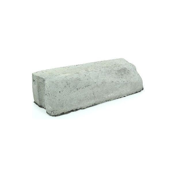 Liimattava madalluskivi Rudus, 12>8cm, oikea, 390x130mm, sileä, harmaa