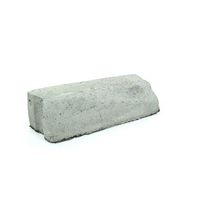 Liimattava madalluskivi Rudus, 8&gt;6cm, oikea, 390x130mm, sileä, harmaa