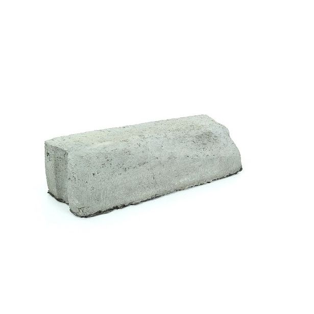 Liimattava madalluskivi Rudus, 8>6cm, oikea, 390x130mm, sileä, harmaa