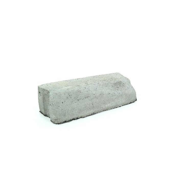Liimattava madalluskivi Rudus, 8>6cm, oikea, 390x130mm, sileä, harmaa