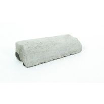 Liimattava madalluskivi Rudus, 12&gt;6cm, oikea, 390x130mm, sileä, harmaa
