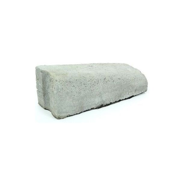 Liimattava madalluskivi Rudus, 16>6cm, oikea, 390x130mm, sileä, harmaa
