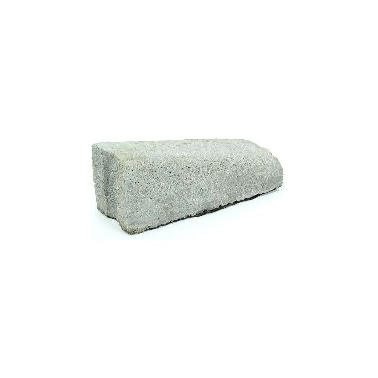 Liimattava madalluskivi Rudus, 16>6cm, oikea, 390x130mm, sileä, harmaa