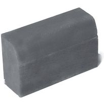 Upotettava reunakivi Rudus H2, suora kupera, 500x170x300mm, sileä, harmaa
