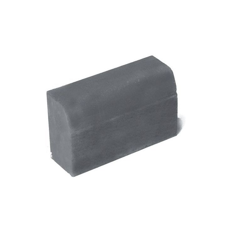 Upotettava reunakivi Rudus H2, suora kupera, 500x170x300mm, sileä, harmaa