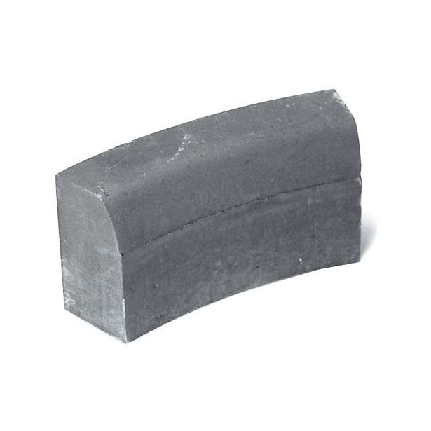 Upotettava reunakivi Rudus H13, kaarre R1000 kovera, 523x170x300mm, sileä, harmaa