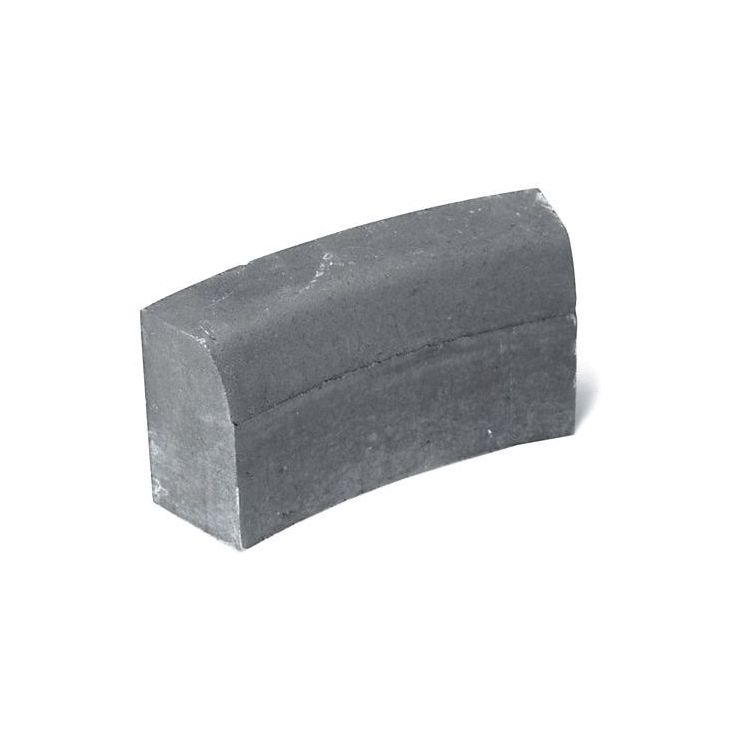 Upotettava reunakivi Rudus H13, kaarre R1000 kovera, 523x170x300mm, sileä, harmaa