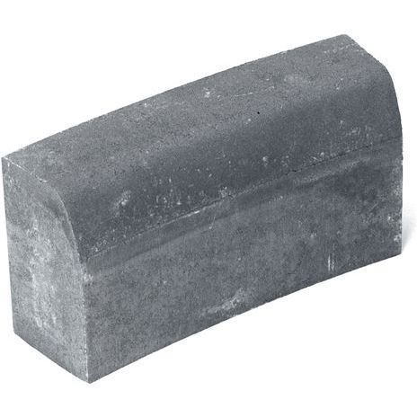 Upotettava reunakivi Rudus H5, kaarre R2500 kovera, 560x170x300mm, sileä, harmaa