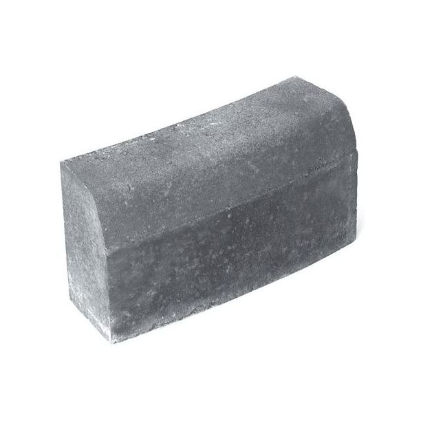 Upotettava reunakivi Rudus H6, kaarre R2500 kupera, 560x170x300mm, sileä, harmaa