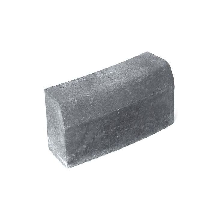 Upotettava reunakivi Rudus H6, kaarre R2500 kupera, 560x170x300mm, sileä, harmaa