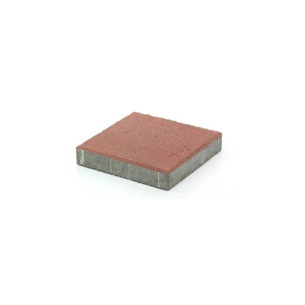 Betonilaatta Rudus 298x298x50 mm sileä punainen
