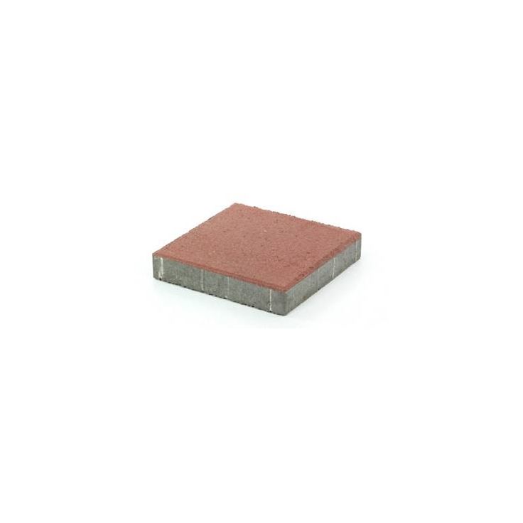 Betonilaatta Rudus 298x298x50 mm sileä punainen